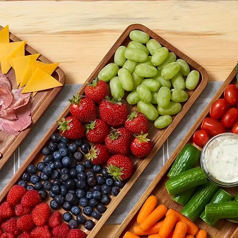 Elegante Acaciahouten Fruit- & Kaasplank